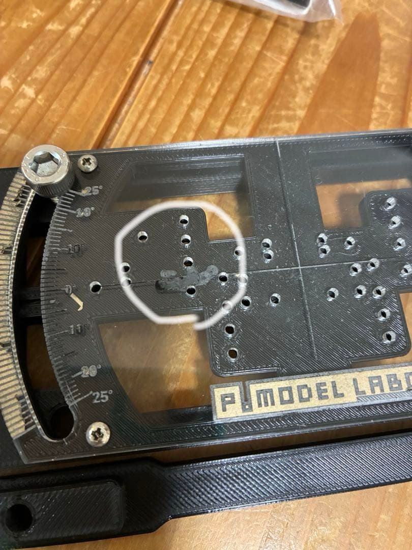 ミニ四駆　フライス固定用　ターンテーブル