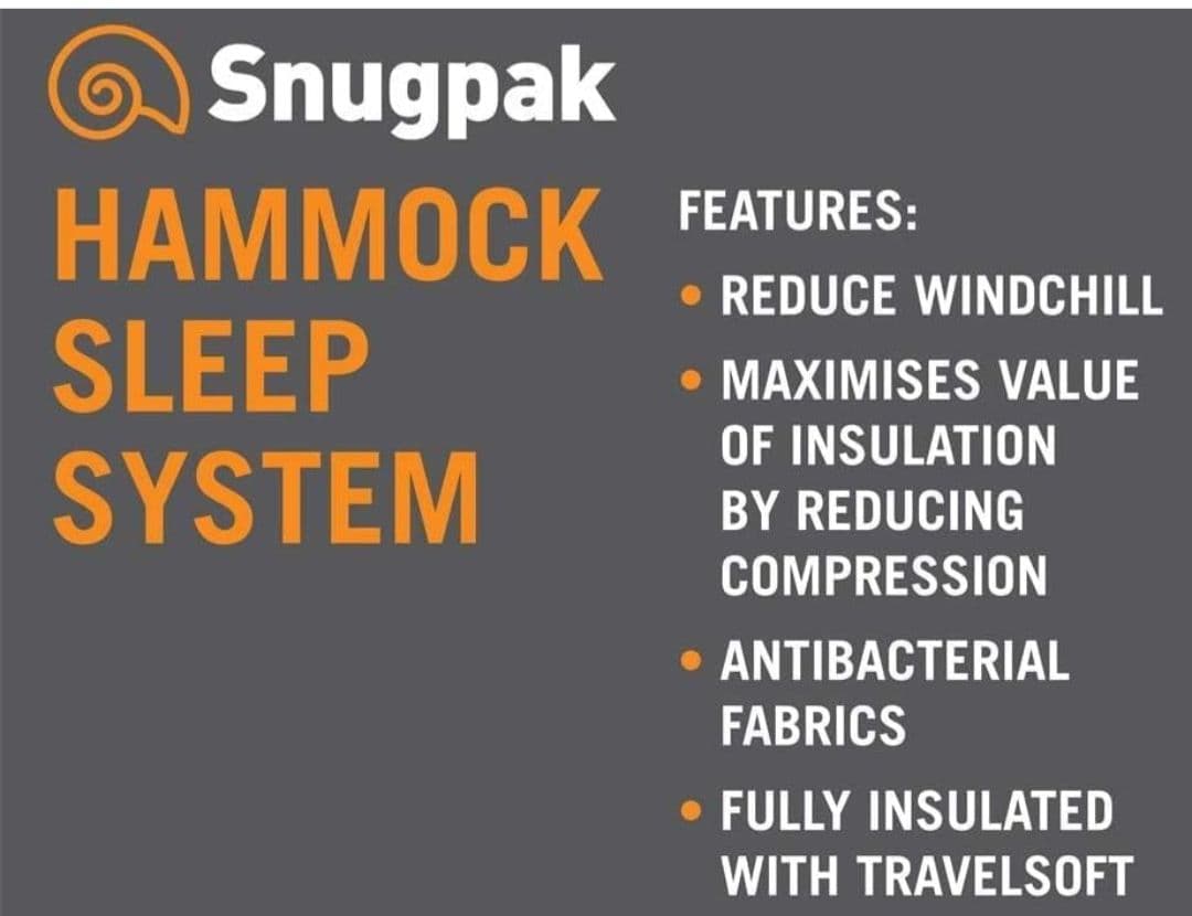 【未使用】snugpak Hammock cocoon ハンモック用防寒具