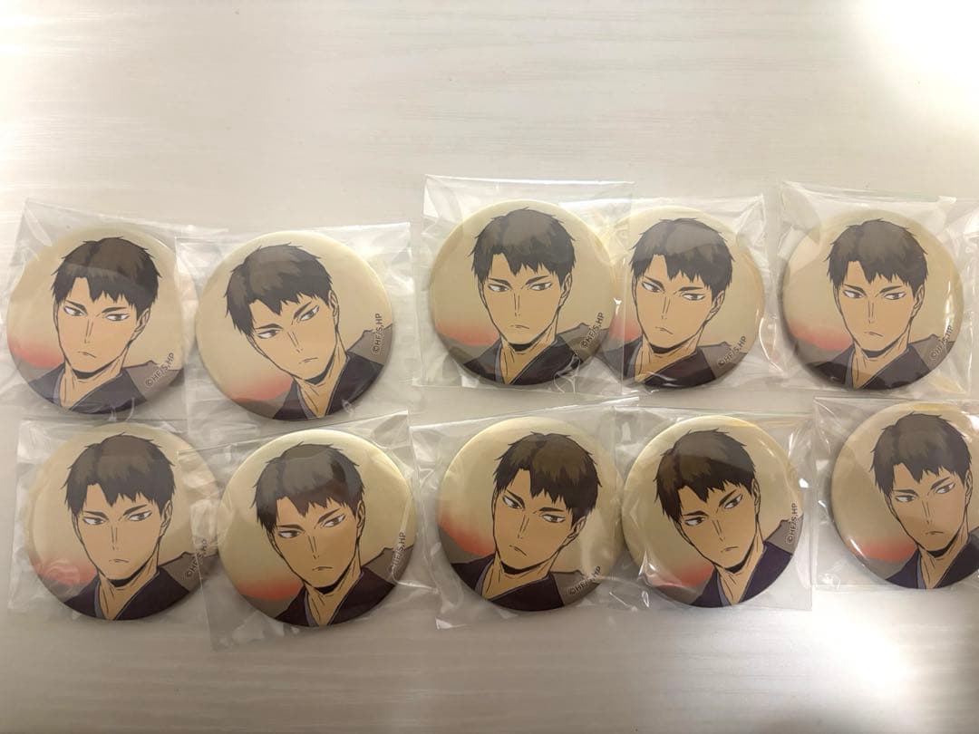 ハイキュー 牛島 缶バッジ