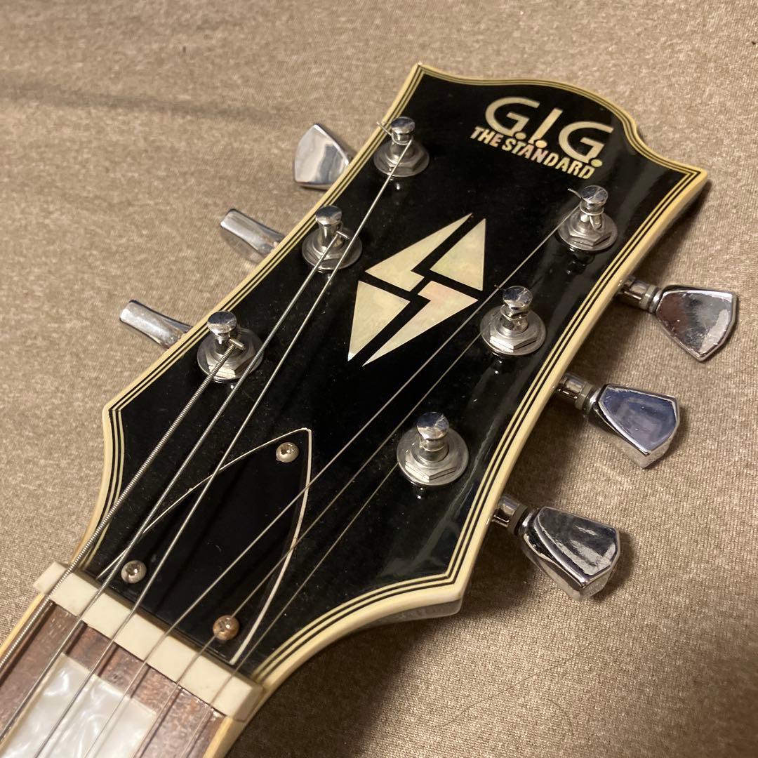 【GIG THE STANDARD】レスポールカスタム タイプ エレキギター 黒