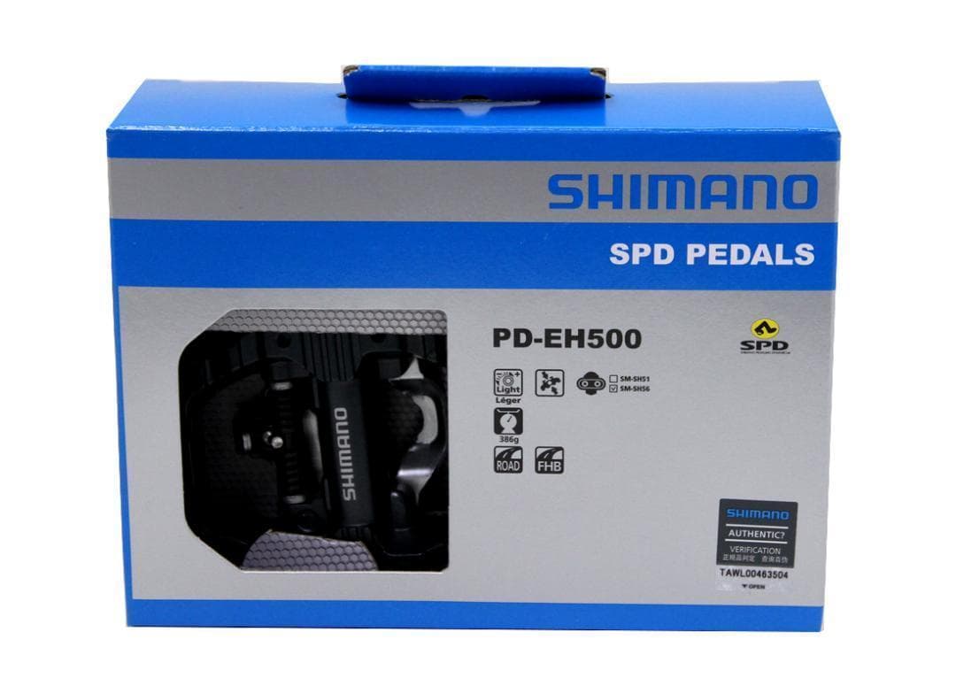 シマノ SPDペダル（ブラック）PD-EH500 片面SPD片面フラット【新品】