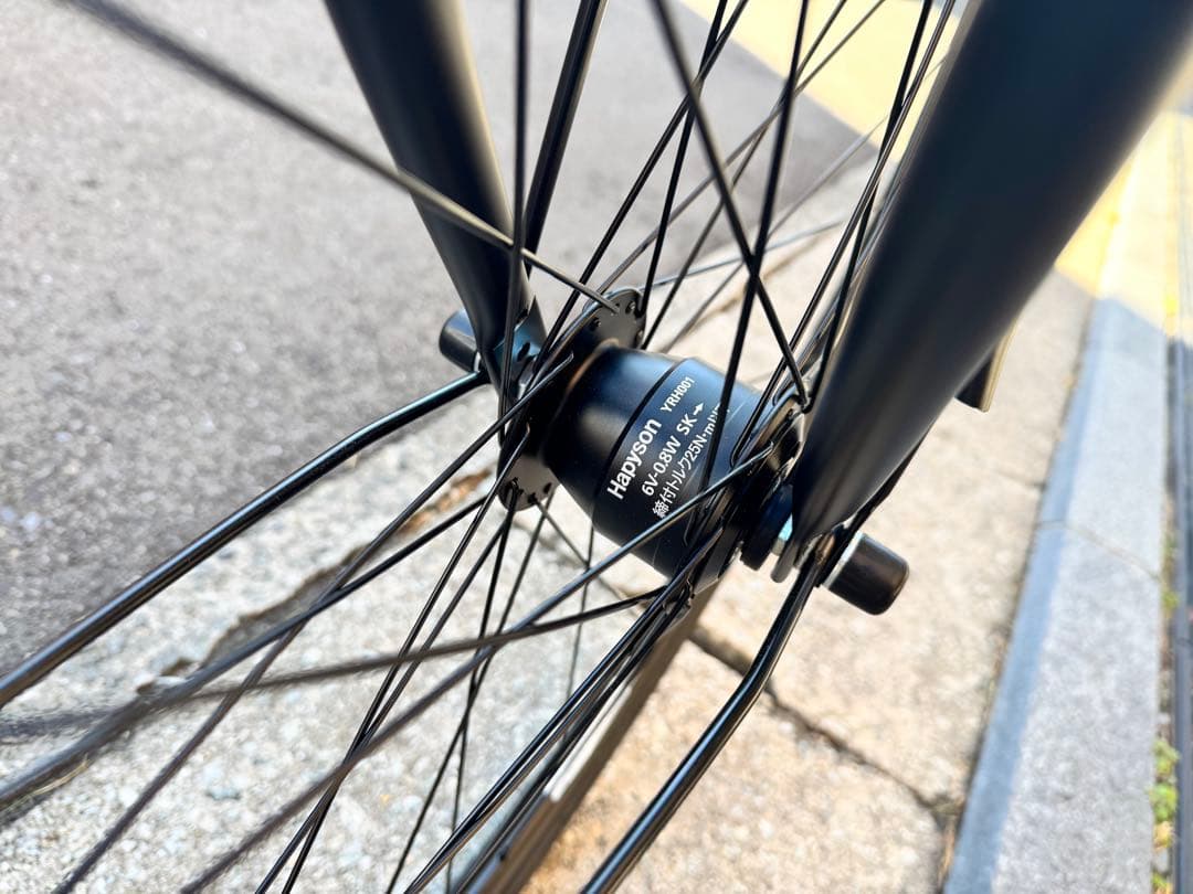 直接引き取りのみ！シティサイクル ブラック 前カゴ付き