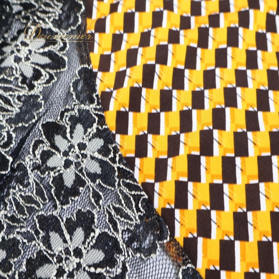 【ベリーダンス用衣装】ブラック 山吹色 miyamiya レッスン着 上下セット