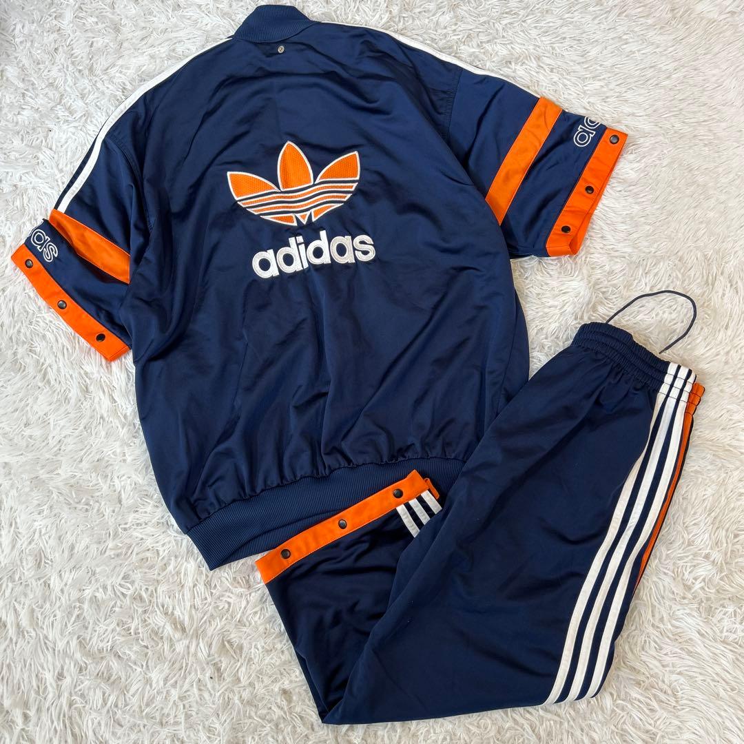 激レア！　アディダス　セットアップ　ネイビー　オレンジ　L y2k
