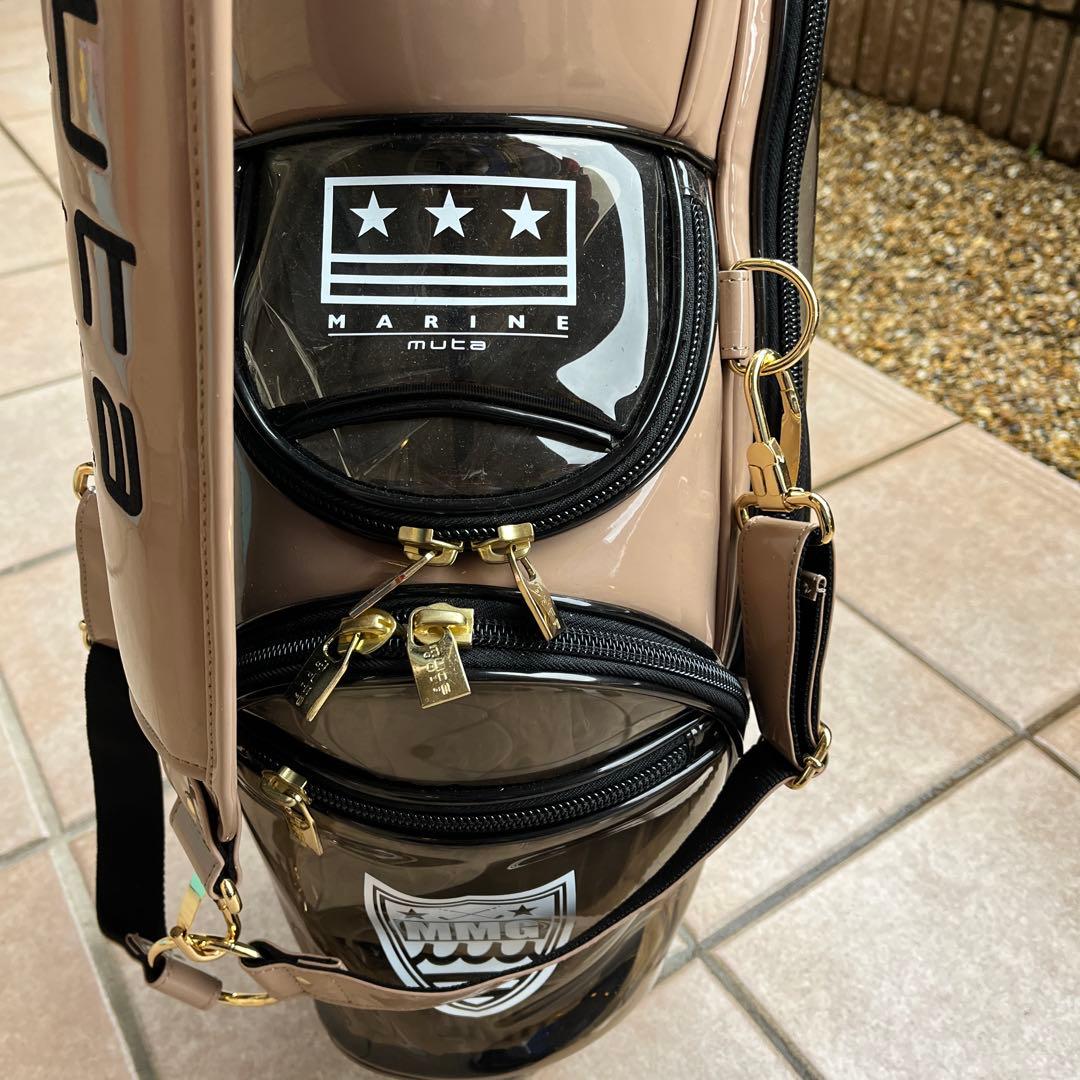 Muta ムータマリン　エナメル　クリアキャディーバック　8.5インチ