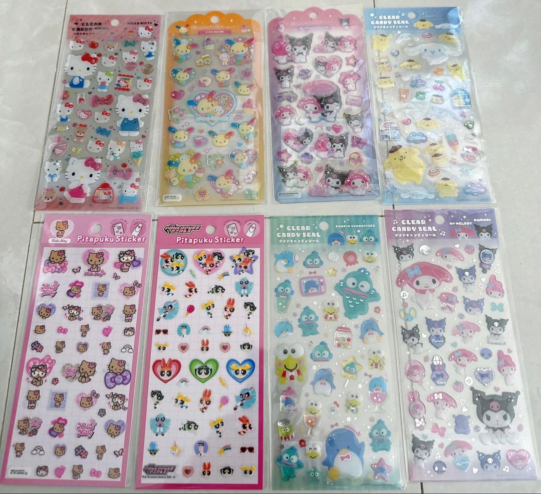 キャラクターシールセット　サンリオ　ドラえもん　たまごっち　らぶぶ　ポケモン