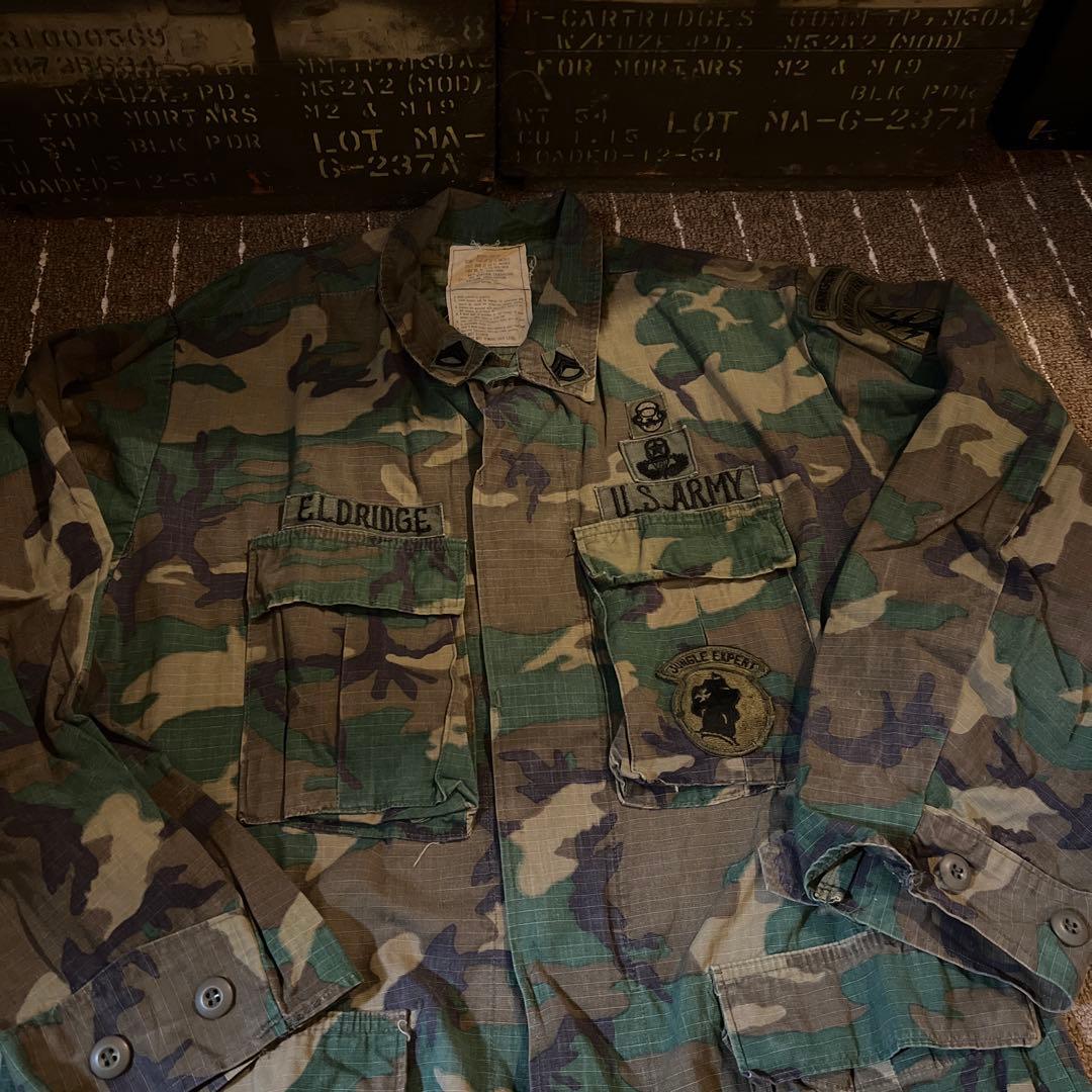 70年代80年代　U.S. ARMY 特殊部隊着用　迷彩ジャケット　フルパッチ