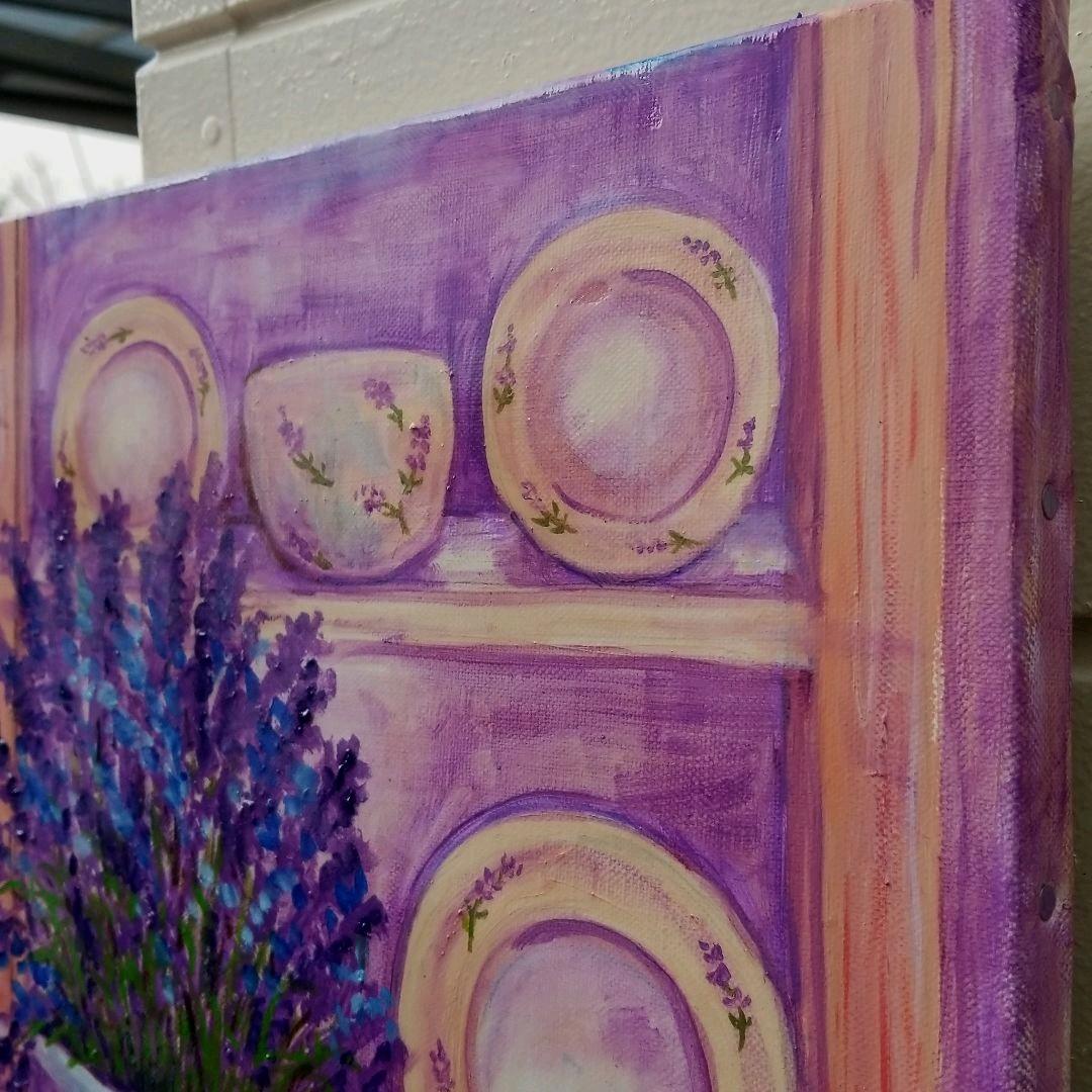 油絵　専用　いやしのラベンダーコーナー