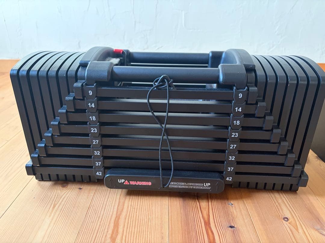 [ほぼ新品]TOP FILM ブロックダンベル 可変式ダンベル42kg①