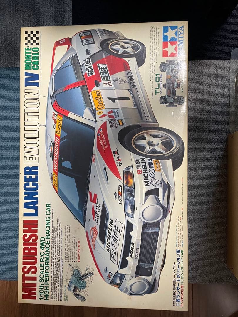 タミヤ 1/10電動RC 三菱ランエボ4 モンテカルロ仕様TL-01