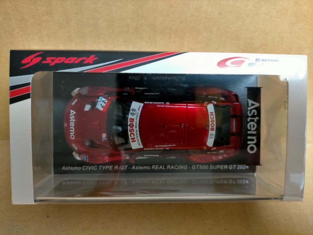 SPARK 1/43 スーパーGT Astemo CIVIC 塚越太田 2024