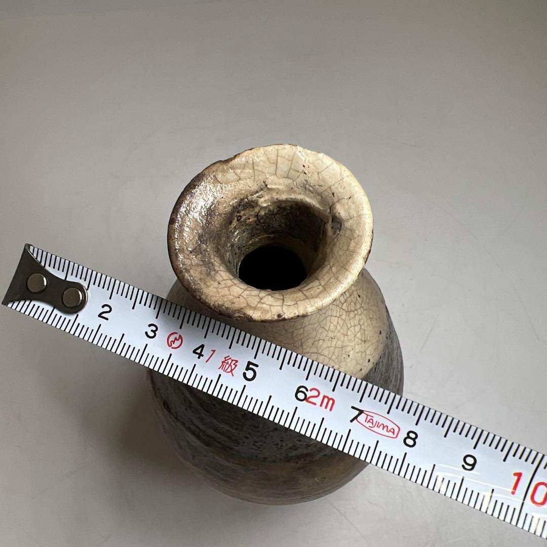 古代　鶏龍山　徳利　木箱付　高さ15.7㎝　東Y7-1226☆2Fトヒコ