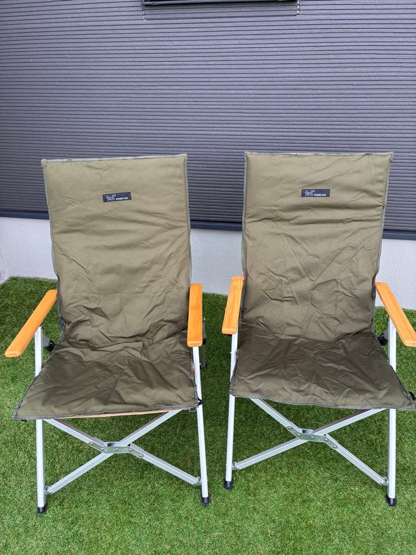 コールマン　レイチェア　レッド２脚セット　FUTURE FOX座面カバーセット