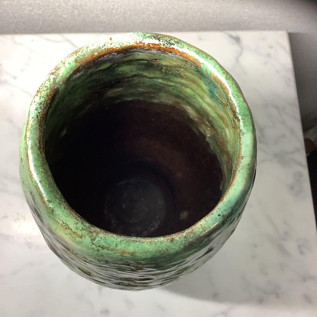 「お値下げ」大樋焼　中村長阿弥作　花入