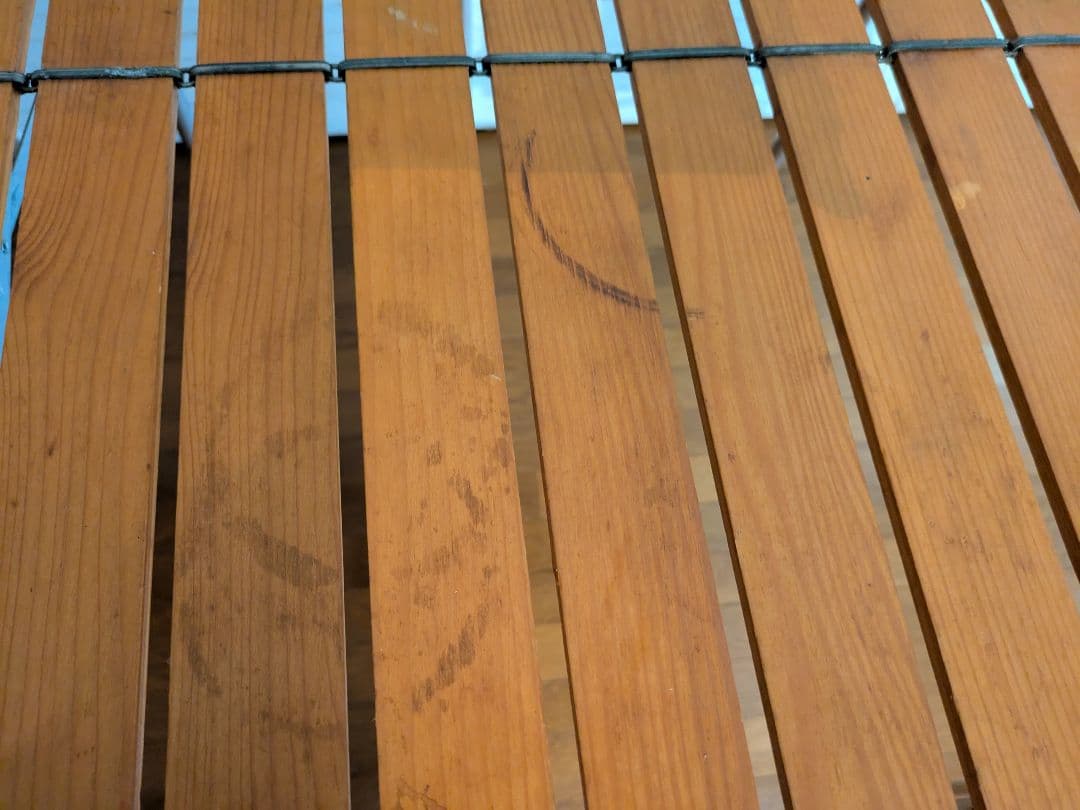 フランス製 Lallemand ラレマンド ウッドロールトップテーブル 廃盤品