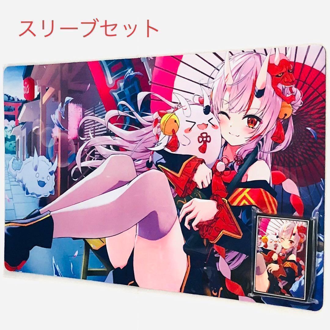 ホロライブ 百鬼あやめ スリーブ プレイマット 混沌の女神様