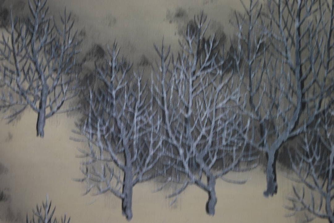 【真作】勢園/雪景山水図/掛軸☆宝船☆Ｔ-99 JM