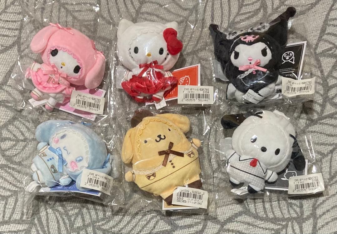 新品！未開封品　サンリオ×DML ぱぺっとマスコットチェーン　６点セット