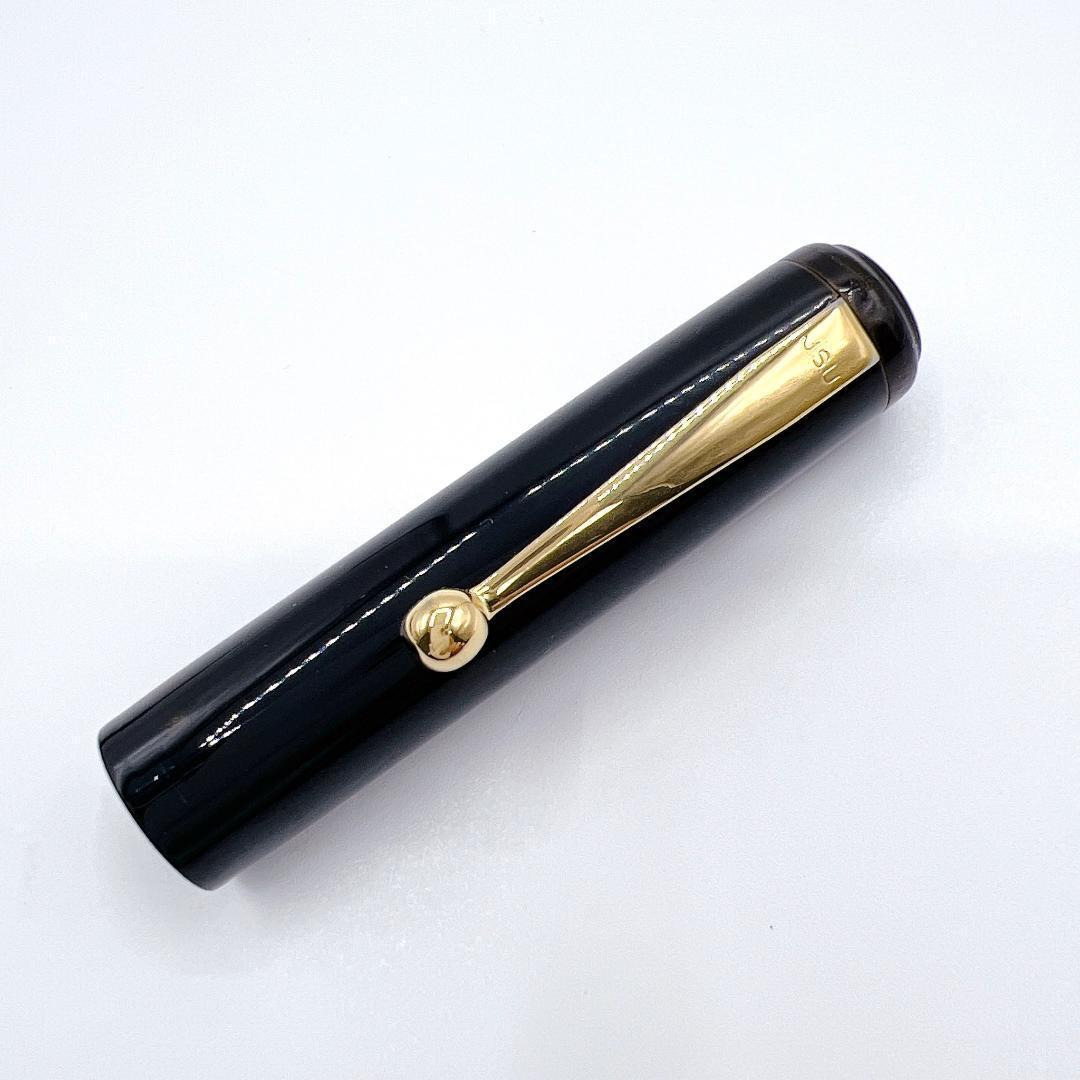 大橋堂 OHASIDO レジン 万年筆 14K J.S.U 1912 ブラック