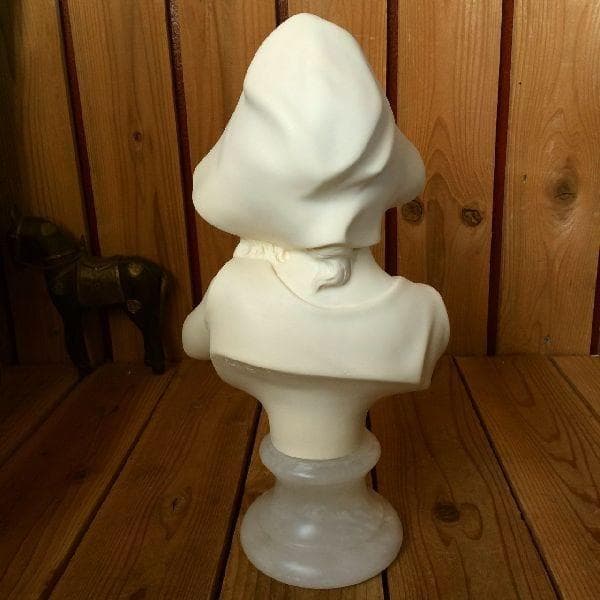 イタリアン ヴィンテージ*ジュゼッペ・ベッシ*少女の胸像*伊製 石膏オブジェ