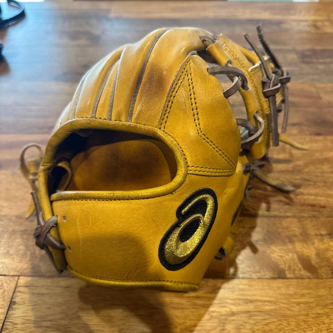 asics GOLD STAGE 軟式グローブ イエロー