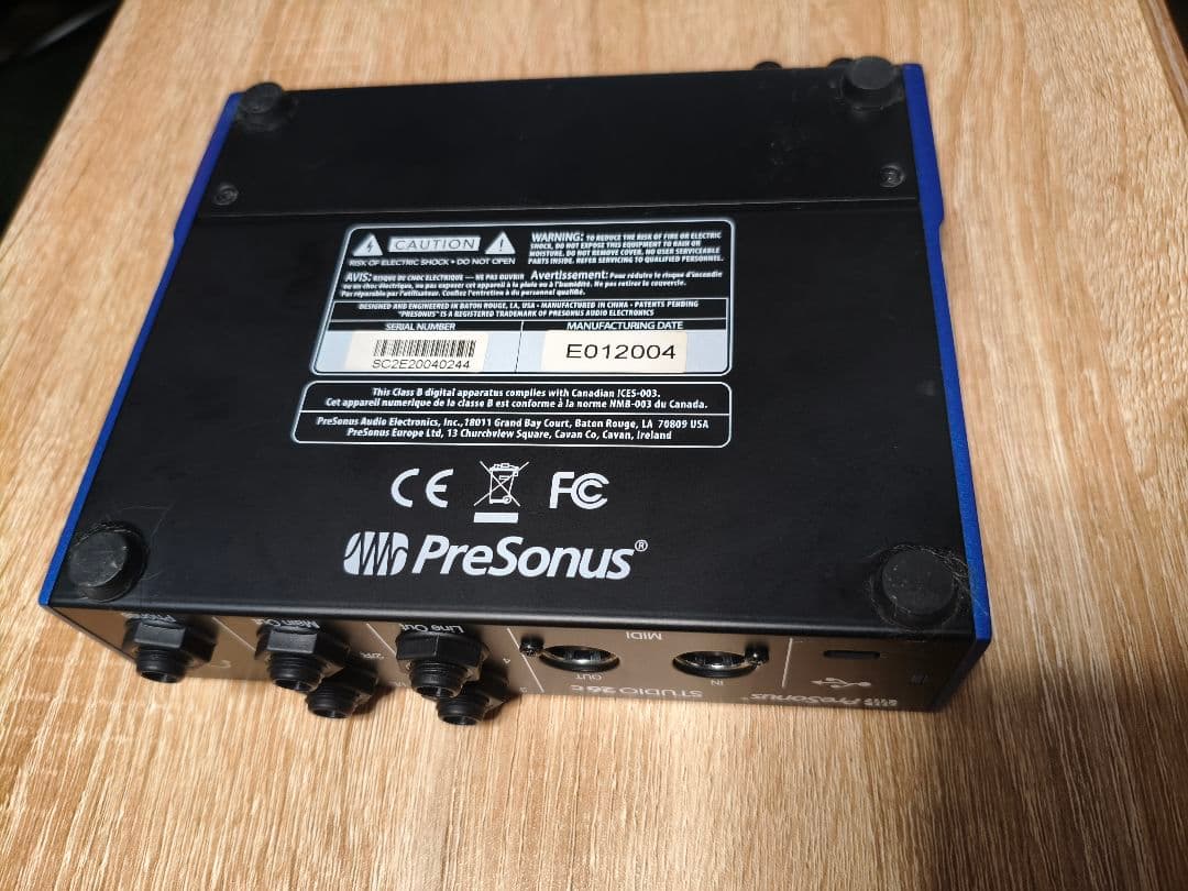 DTM・DAW Presonus STUDIO 26c