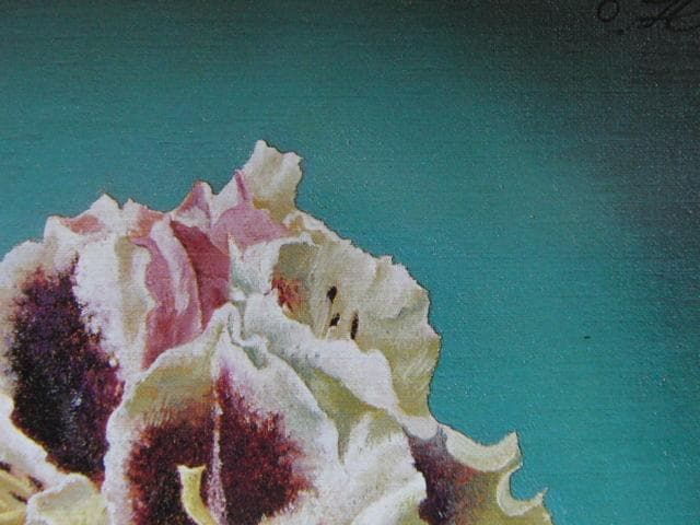 奥谷博、「石南草」、希少な額装用画集より、新品高級額装付