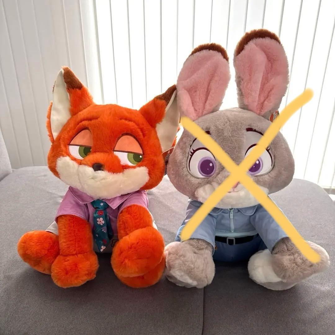 【新品未使用】ズートピア2 ニック・ジュディ ぬいぐるみセット