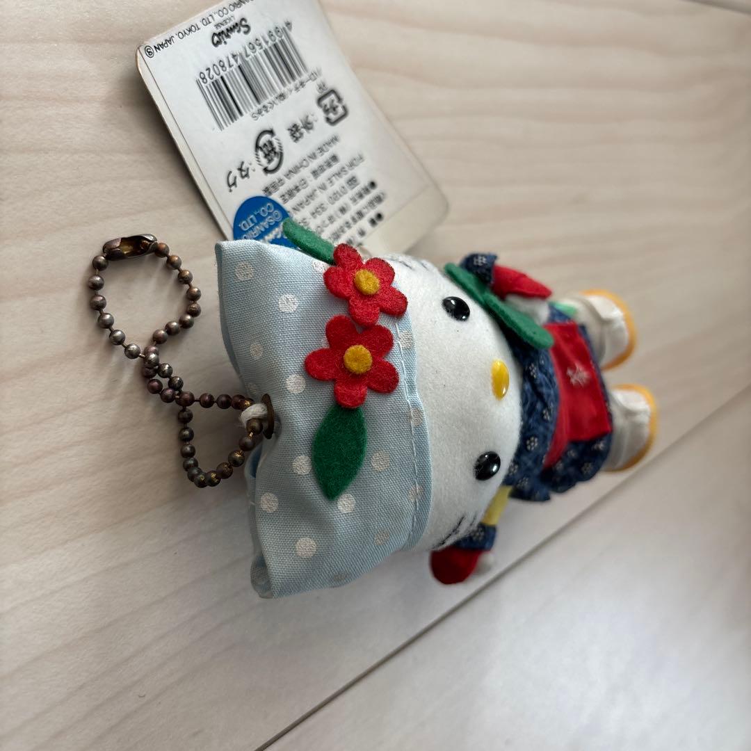 ご当地キティ 静岡限定 お茶 茶摘み ぬいぐるみ マスコット キーホルダー