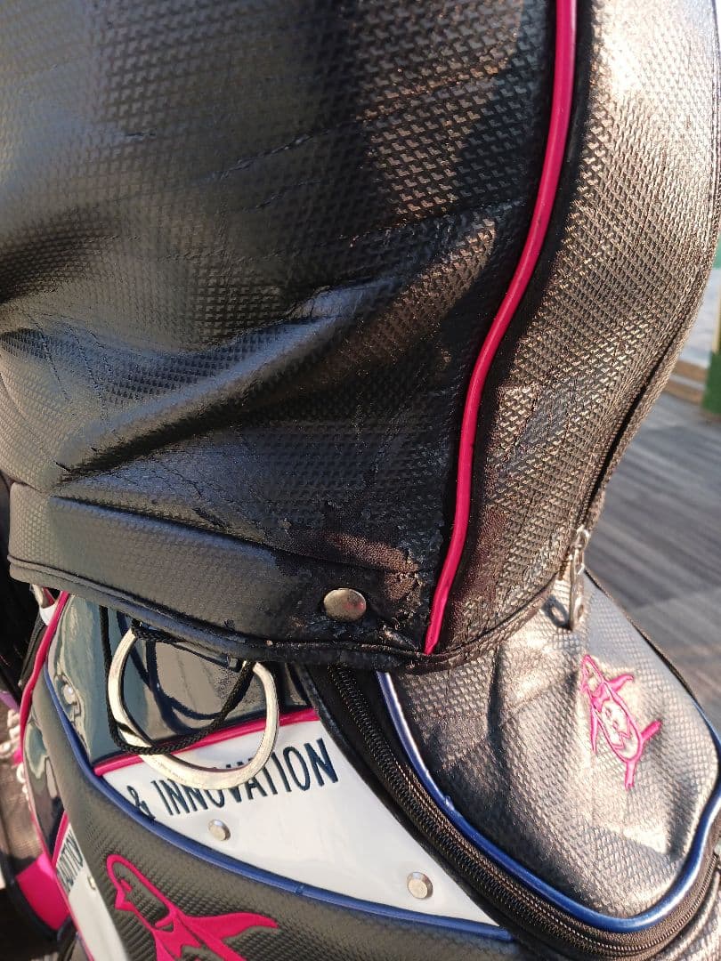 【希少】 おしゃれなトラベルカバー付　Munsingwearキャディバッグ