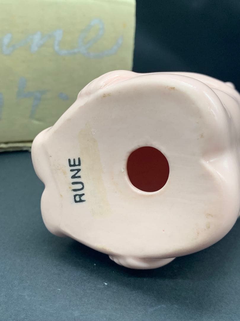 内藤ルネ　ビリケン　サイン入り箱　陶器