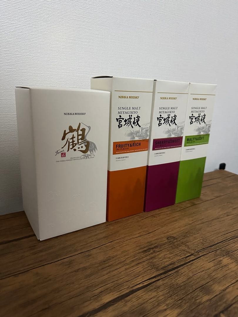 ニッカウイスキー 鶴&宮城峡蒸溜所限定ボトル３本