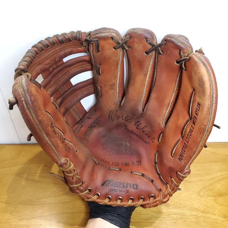 ミズノ 赤カップ ワールドウィン GOV-3 Mizuno 外野用 硬式グローブ