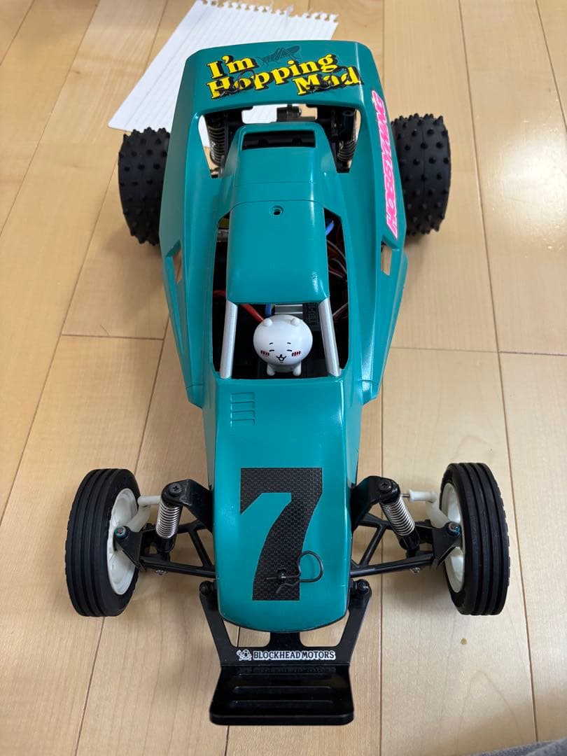 オフロードRCカー 青色 電子機器付き