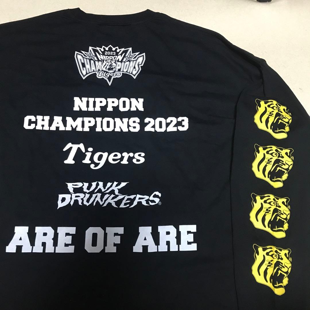 パンクドランカーズ XL 阪神タイガース 未使用 Tシャツ 日本一 優勝 黒長袖