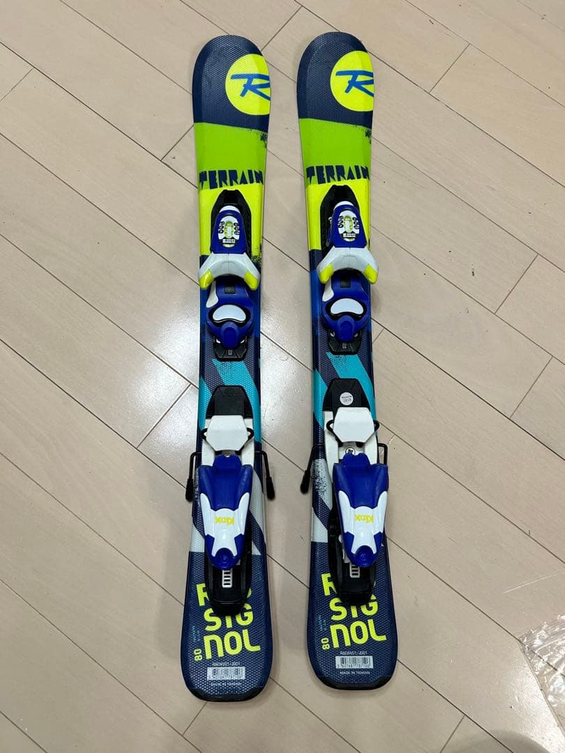 ROSSIGNOL 子供用80cmスキー　ビンディング付き