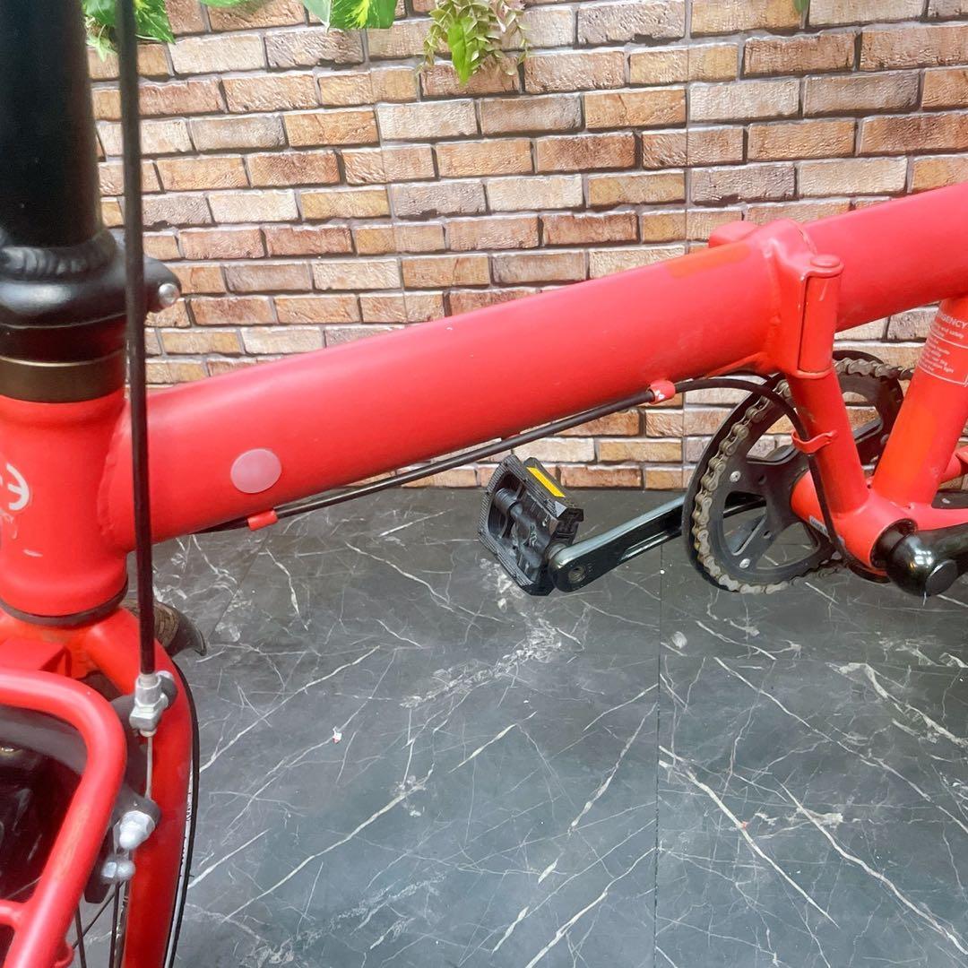 【29】折りたたみ自転車 折車 Emergency bike レッド