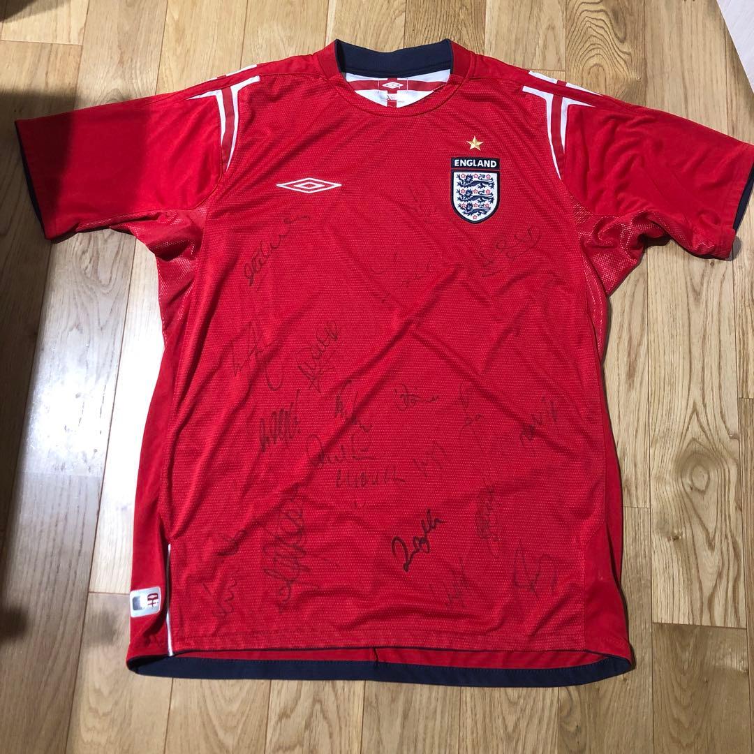2004年イングランド代表ユニホーム　サイン入り