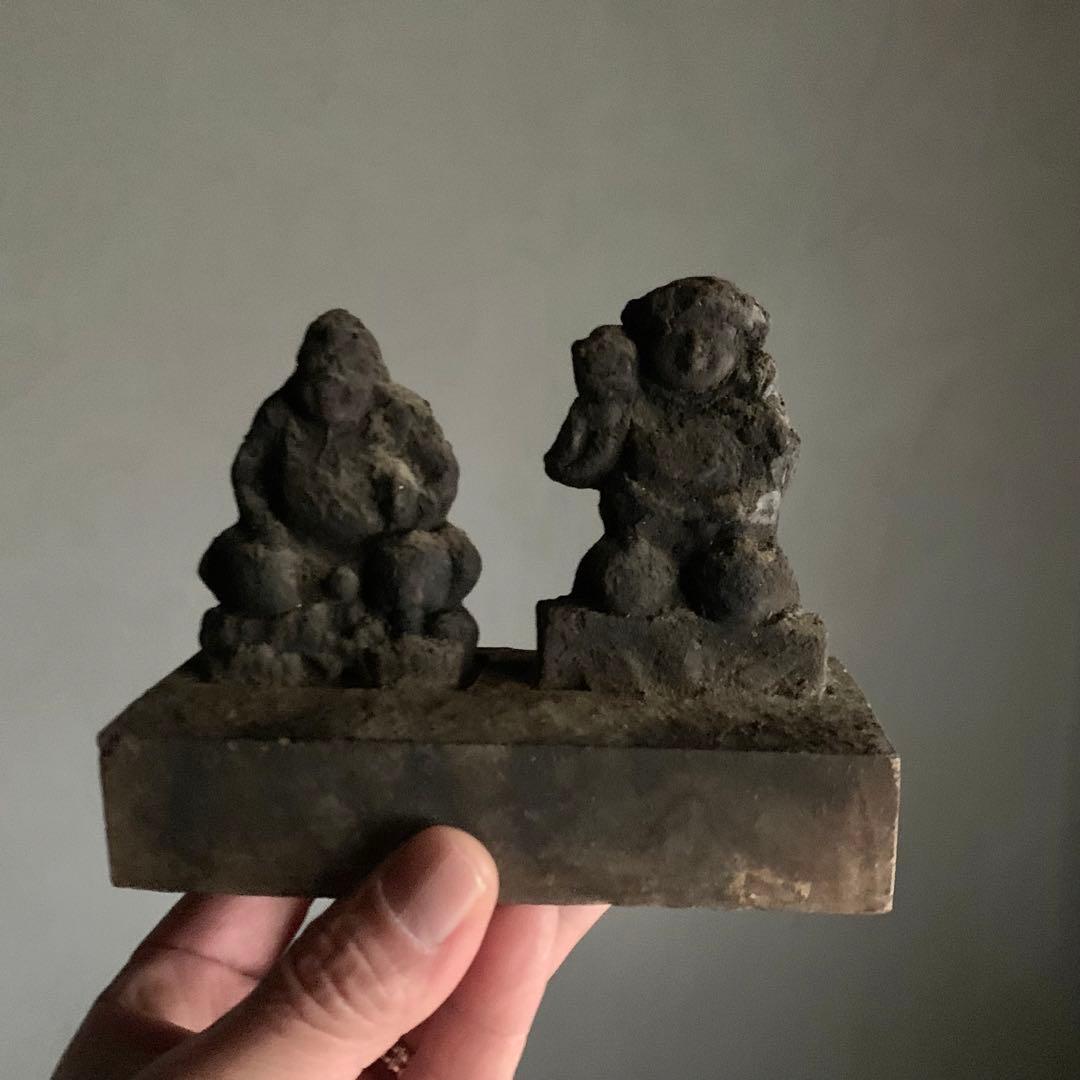 古い 土人形 大黒恵比寿 大黒様 恵比寿様 古美術 古道具 アンティーク