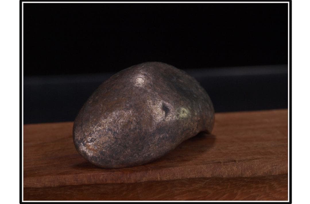 中国清時代の銀錠　金元宝　激安骨董品 古美術 DE1104D4-4