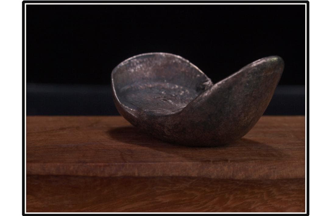 中国清時代の銀錠　金元宝　激安骨董品 古美術 DE1104D4-4