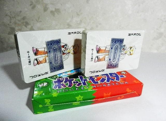 ポケモントランプ緑・赤（未使用・未開封）