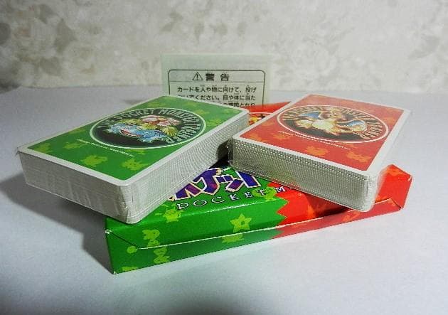 ポケモントランプ緑・赤（未使用・未開封）