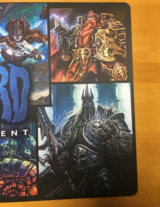 ハースストーン 公式プレイマット blizzardロゴ ティリオン リッチキング