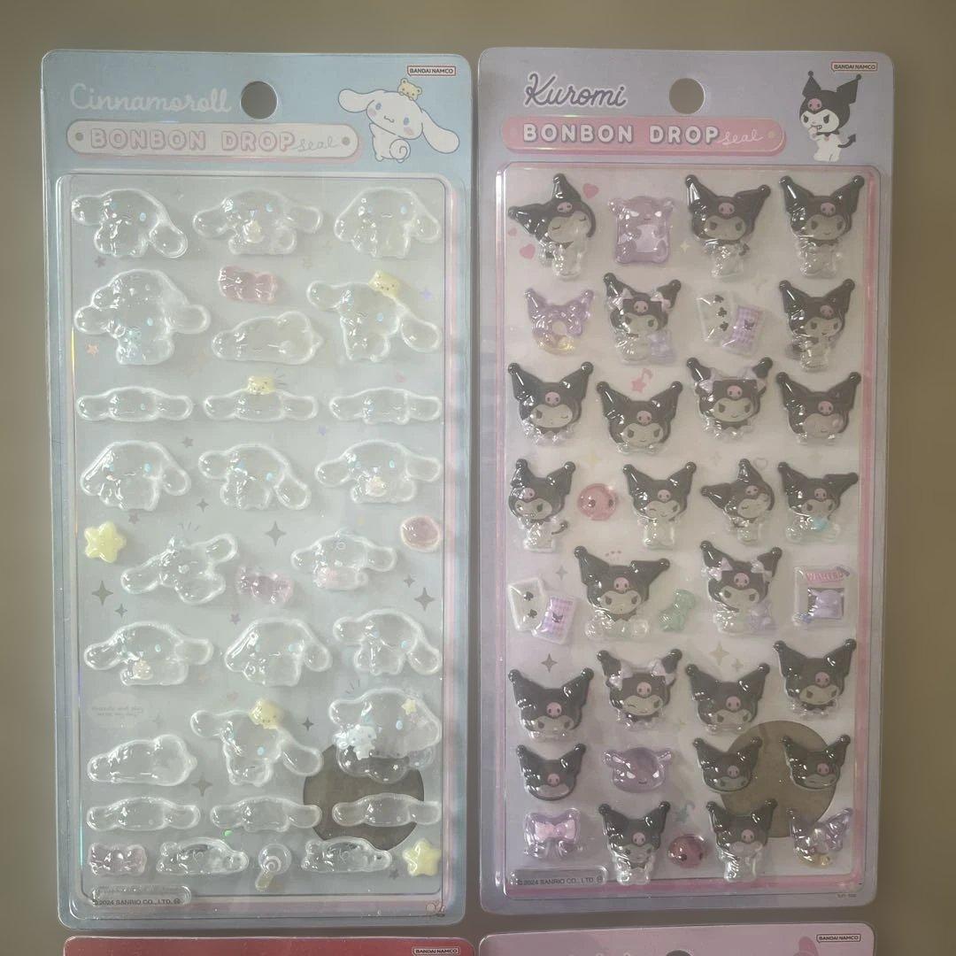 ボンボンドロップシール　サンリオ　第一弾　キティ　マイメロ　クロミ　シナモロール