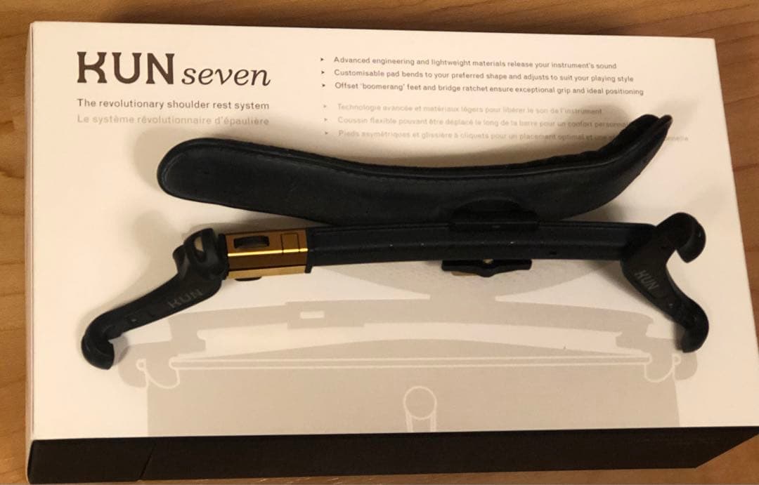 KUN seven クンセブン 箱・説明書・ 付属品あり バイオリン肩当て4/4