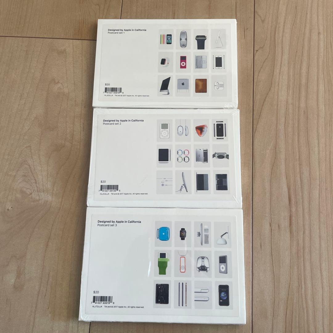 その他 apple postcard set x3