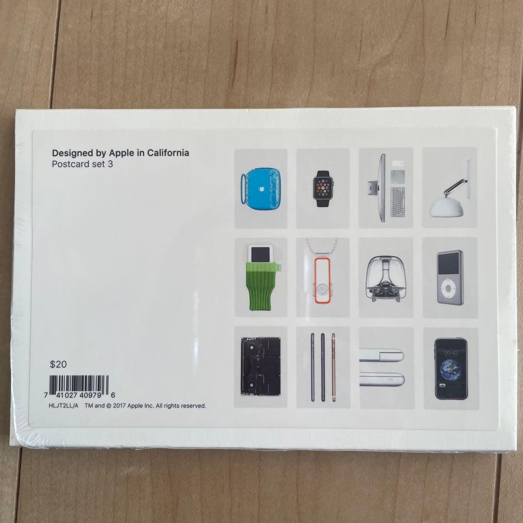 その他 apple postcard set x3