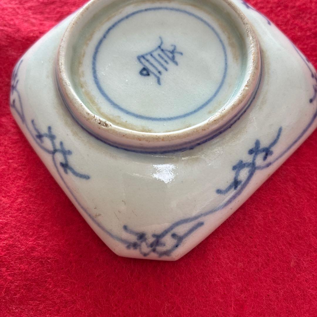 古伊万里　型摺　豆皿　小皿　江戸時代　①