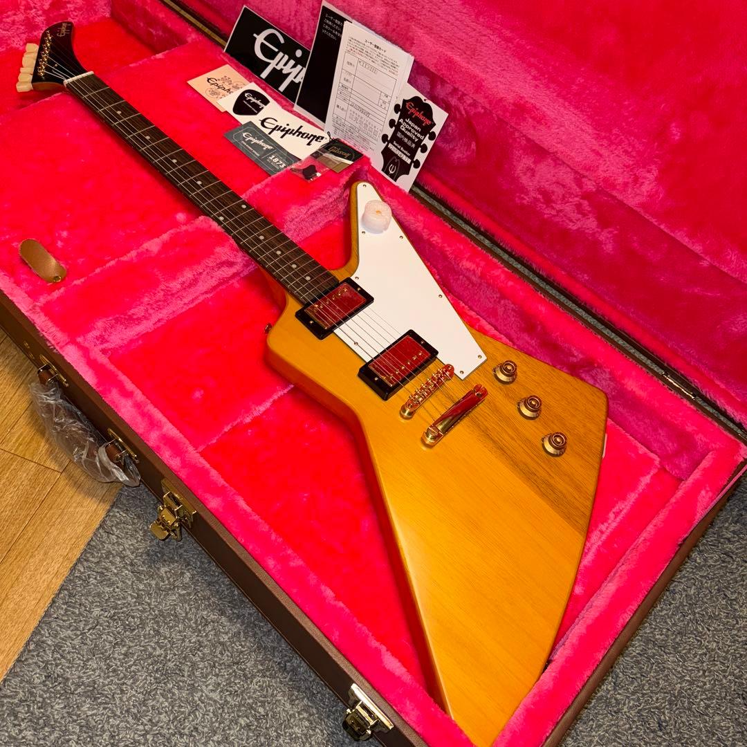 ギター Epiphone Korina Explorer Aged Natural